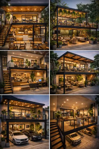 Mezannine Cafe Modern di Pondok Melati